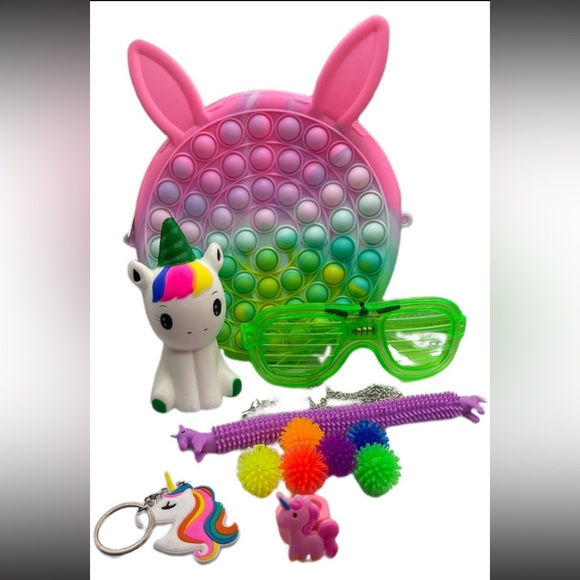 Easter Bunny Fidget Purse with Unicorn Bundle - Picture 2 of 11